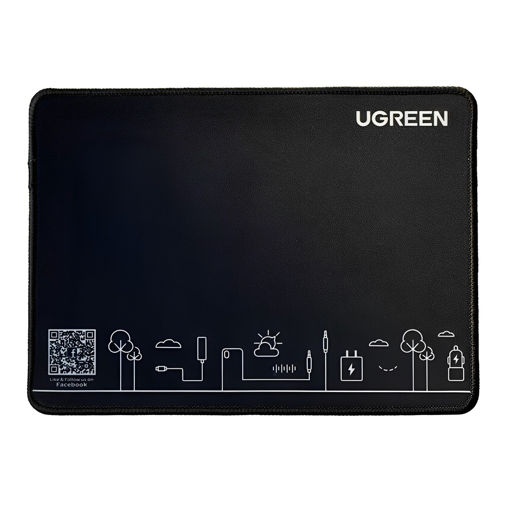 Mouse Pad Ugreen Borracha Antiderrapante Pequeno Preto em Oferta na Shopee