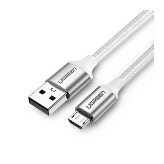 Cabo de Dados Ugreen Us290 Usb 2.0 p Micro Usb 1m Branco em Oferta na Shopee
