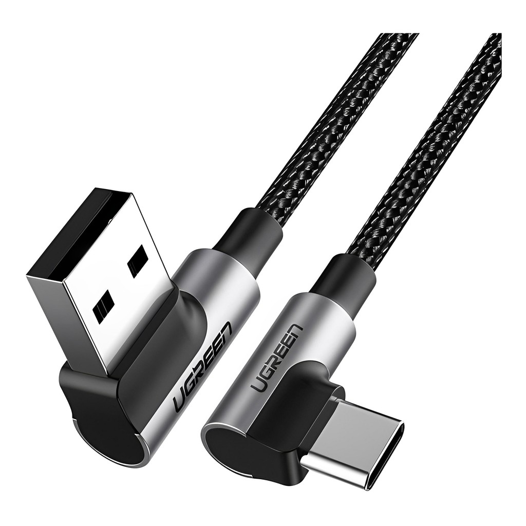 Cabo de Dados Angular Ugreen Us176 Usb 2.0 p Usb TipoC 1m em Oferta na Shopee