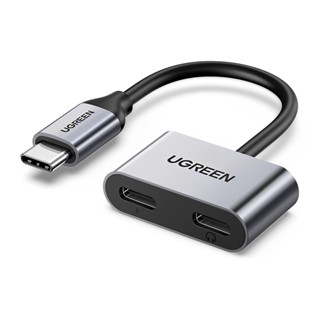 Ugreen Hub Adaptador Usb-C 2 em 1  Áudio Suporta pd 3.0 Cinza em Oferta na Shopee