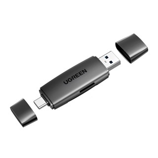Leitor de Cartão 2 em 1 UGREEN 80191 USB A + USB-C Super Prático em Oferta na Shopee