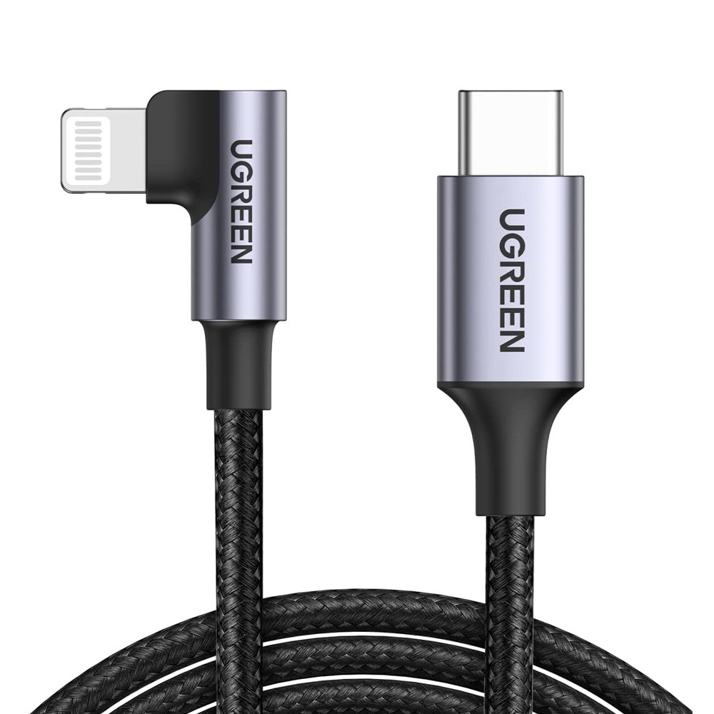 Cabo Carregamento Pd Ugreen Tipo C p Lightning 90º Cert. MFi em Oferta na Shopee