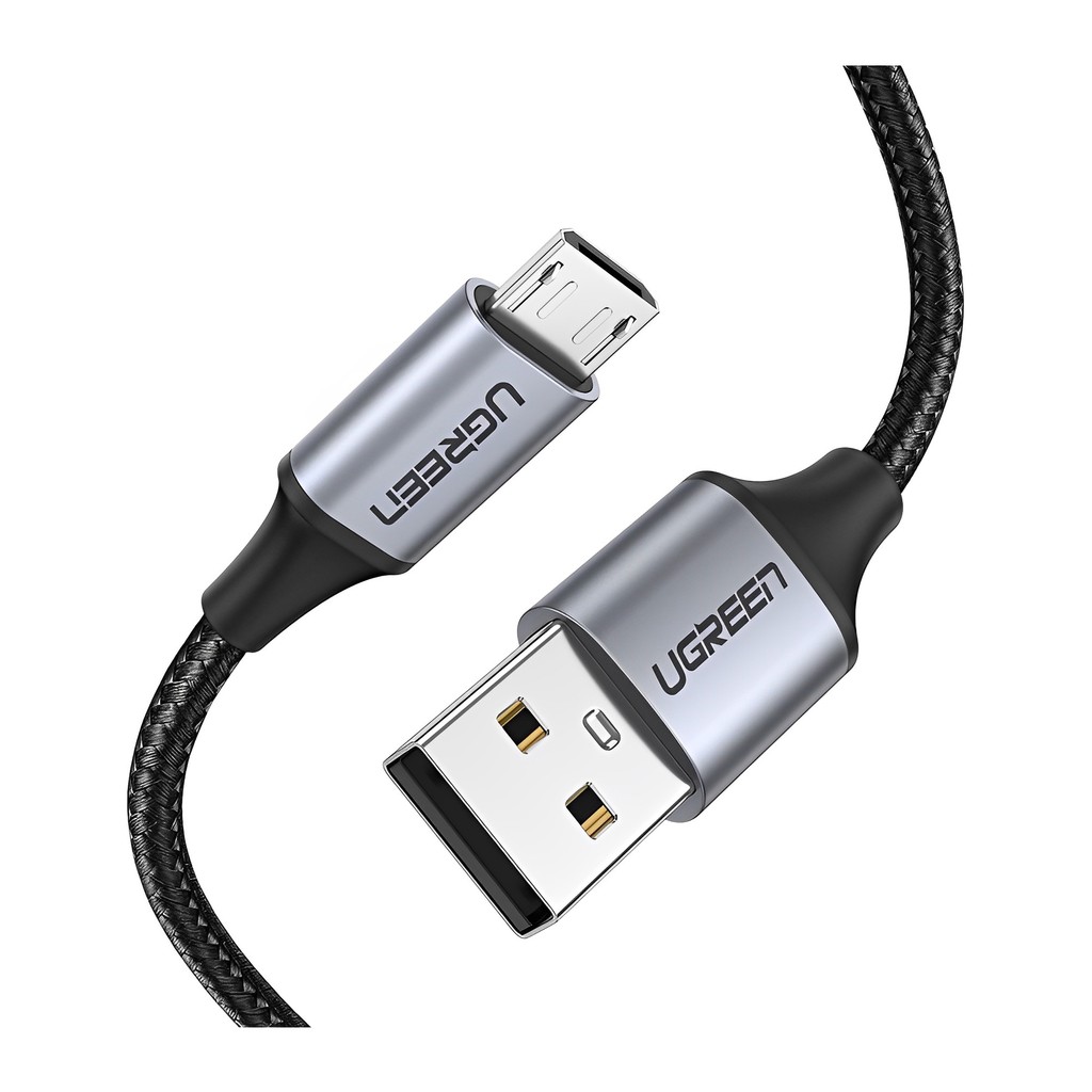 Cabo de Dados Ugreen Us290 Usb 2.0 p Micro Usb 3m Preto em Oferta na Shopee