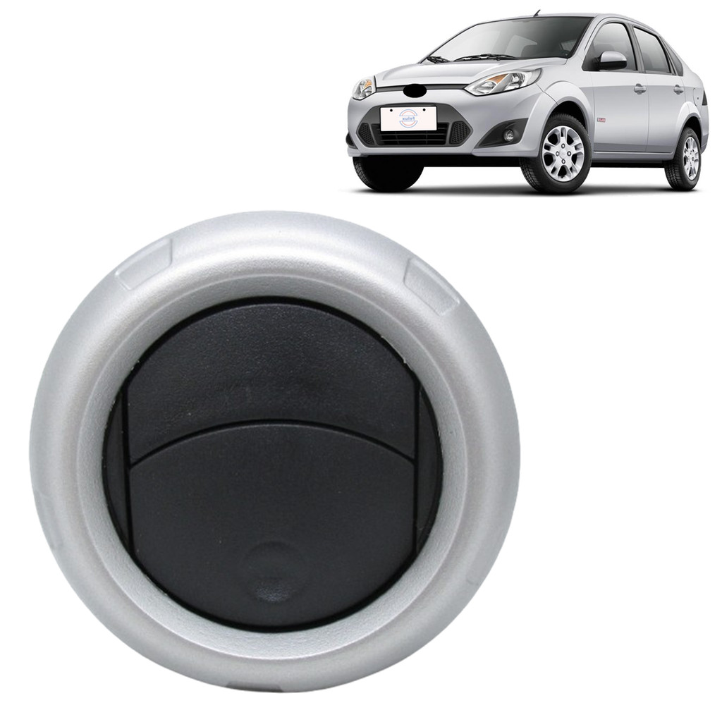 Tela Grade Difusor Saída do Ar Fiesta Sedan 2011-2014 Prata