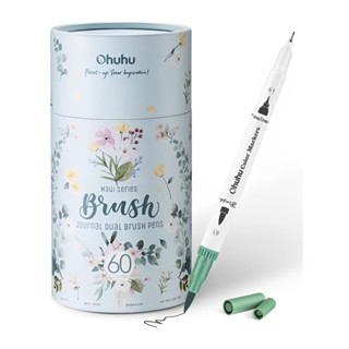 Marcadores Canetas Artísticas Ohuhu 60 Cores Ponta Dupla em Oferta na Shopee