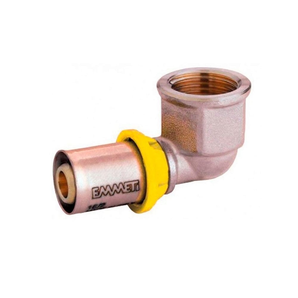 Cotovelo 16mm X 1/2 Fêmea para Tubo Pex Gás de 16mm Emmeti Tubulação Segurança e qualidade Pex Residencial e Industrial