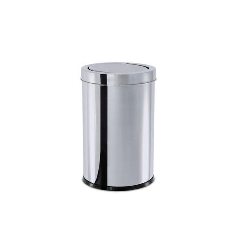 Lixeira Aço Inox 7,8 Litros Brinox Decorline com Tampa Basculante - Ideal para Cozinha, Banheiro e Escritório