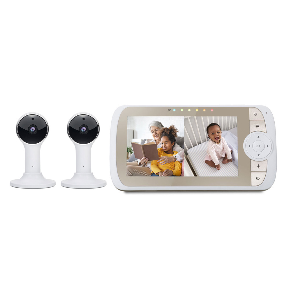 Babá Eletrônica Motorola Monitor Tela 5 pol. 2 Câmera 2.4GHz