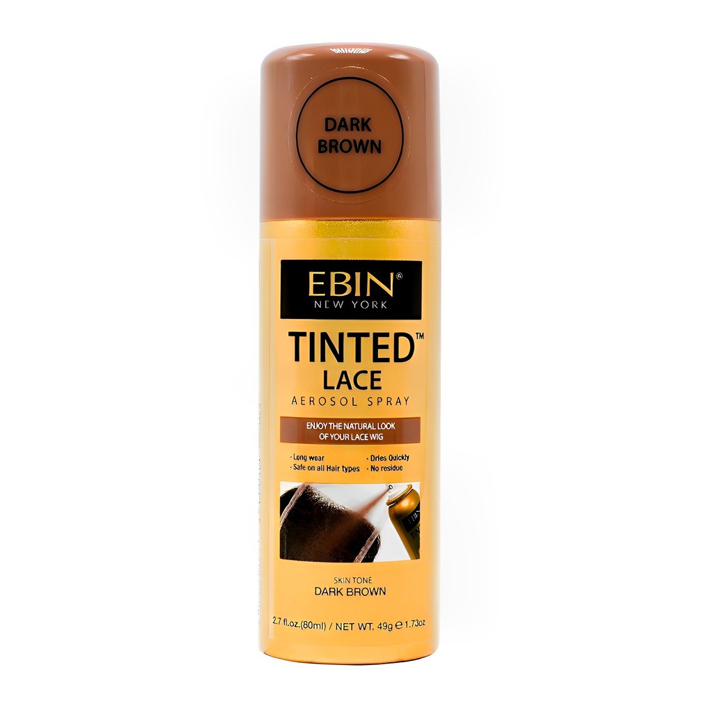 Spray Tintura Renda Peruca Ebin 80ml Marrom Dark - Beauty