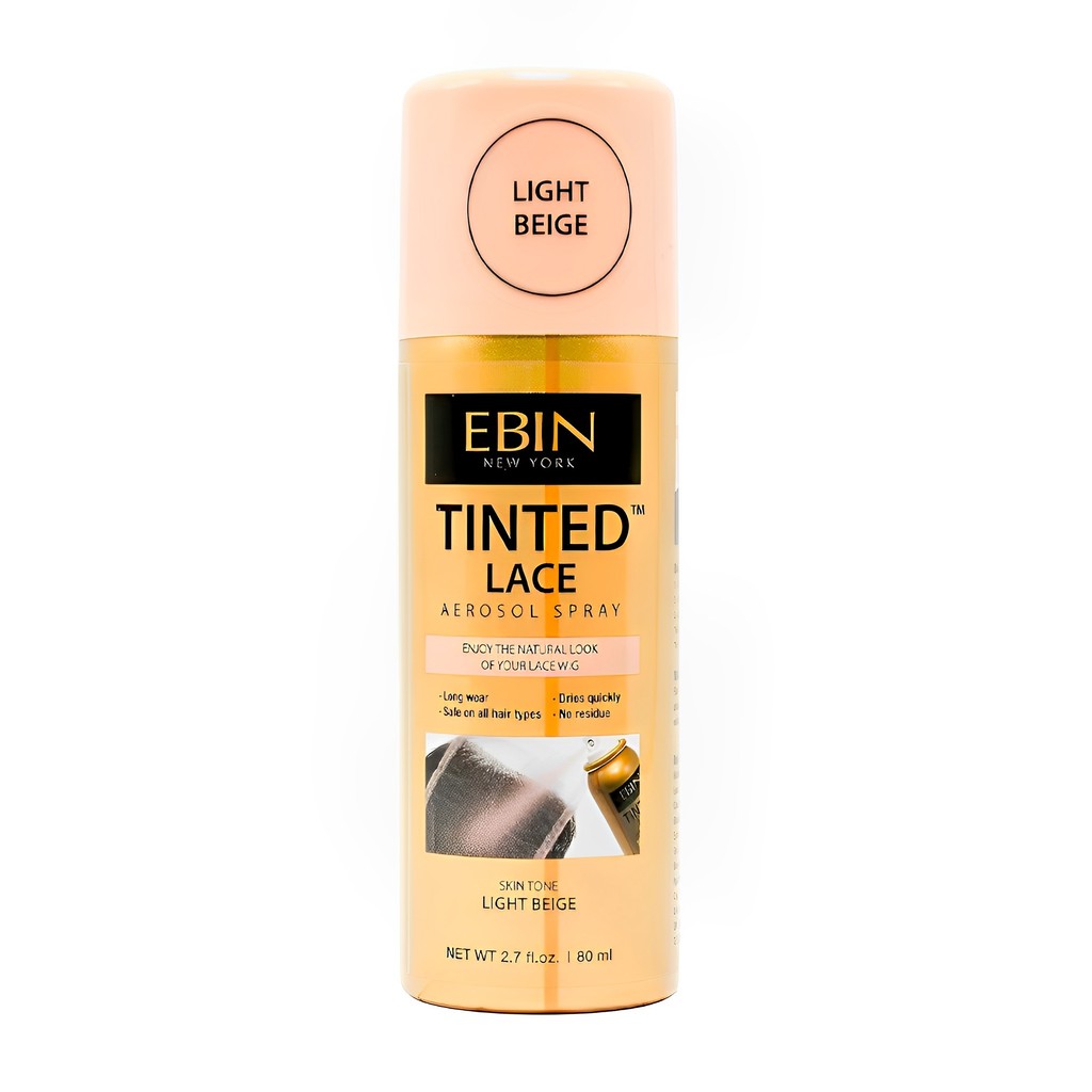 Spray Tintura Renda Peruca Ebin 80ml Bege Claro em Oferta na Shopee