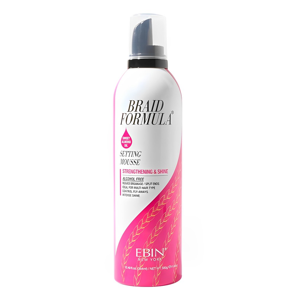 Mousse Fixação Ebin Fortalecedor e Brilho 345ml Amêndoa em Oferta na Shopee