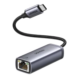 Adaptador Rede Internet Ugreen Usb C p/Rj45 Ethernet Cinza