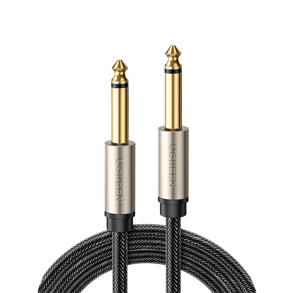 Cabo de Áudio Ugreen 6.35mm Macho Violão Guitarra 1M Preto em Oferta na Shopee