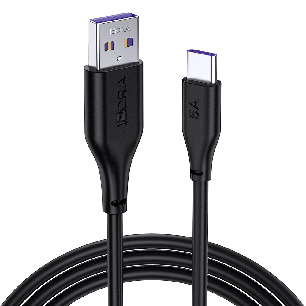 Cabo de Carregamento 1Hora Usb 2.0 A/C 5A Macho 2M Preto em Oferta na Shopee