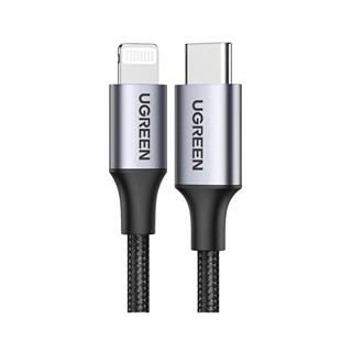 Cabo Usb Ugreen Usb-C para Lightning 1.5M Mfi Preto em Oferta na Shopee