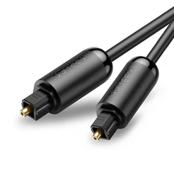 Cabo Fibra Ótica Toslink Ugreen Macho/Macho 1,5 M Preto