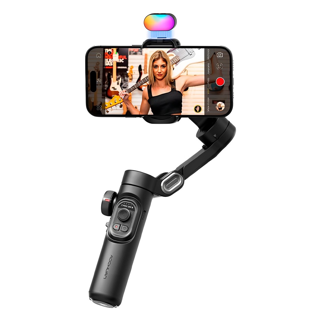 Estabilizador Aochuan Smart Xe Kit Gimbal Celular Preto