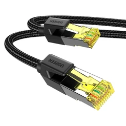 Cabo de Rede Rj45 Ugreen Cat7 F/FTP Macho 2 Metros Preto