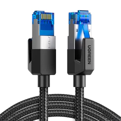 Cabo de Rede Rj45 Ugreen Cat8 F/FTP Macho 2 Metros Preto