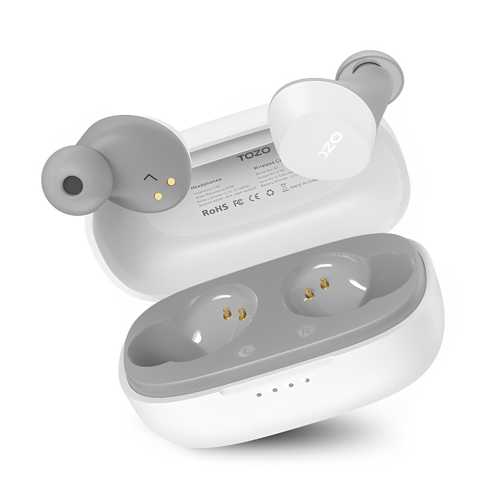 Fone de Ouvido Sem Fio Tozo Agile Dots BT 5.3 Branco em Oferta na Shopee