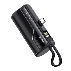 Carregador Portátil 1Hora Power Bank 4500mAh Preto