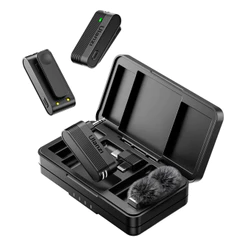 Microfone Sem Fio Ulanzi A100 Usb C Lapela Android Preto