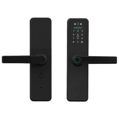 Fechadura Digital Qieman Tuya Sl009 WiFi Preto