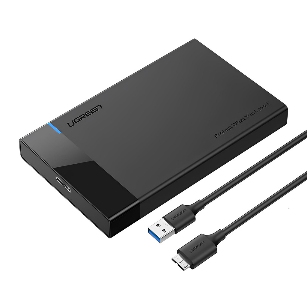 Case Gaveta Ugreen Usb 3.0 para  Hd Externo 2.5 pol. Preto em Oferta na Shopee