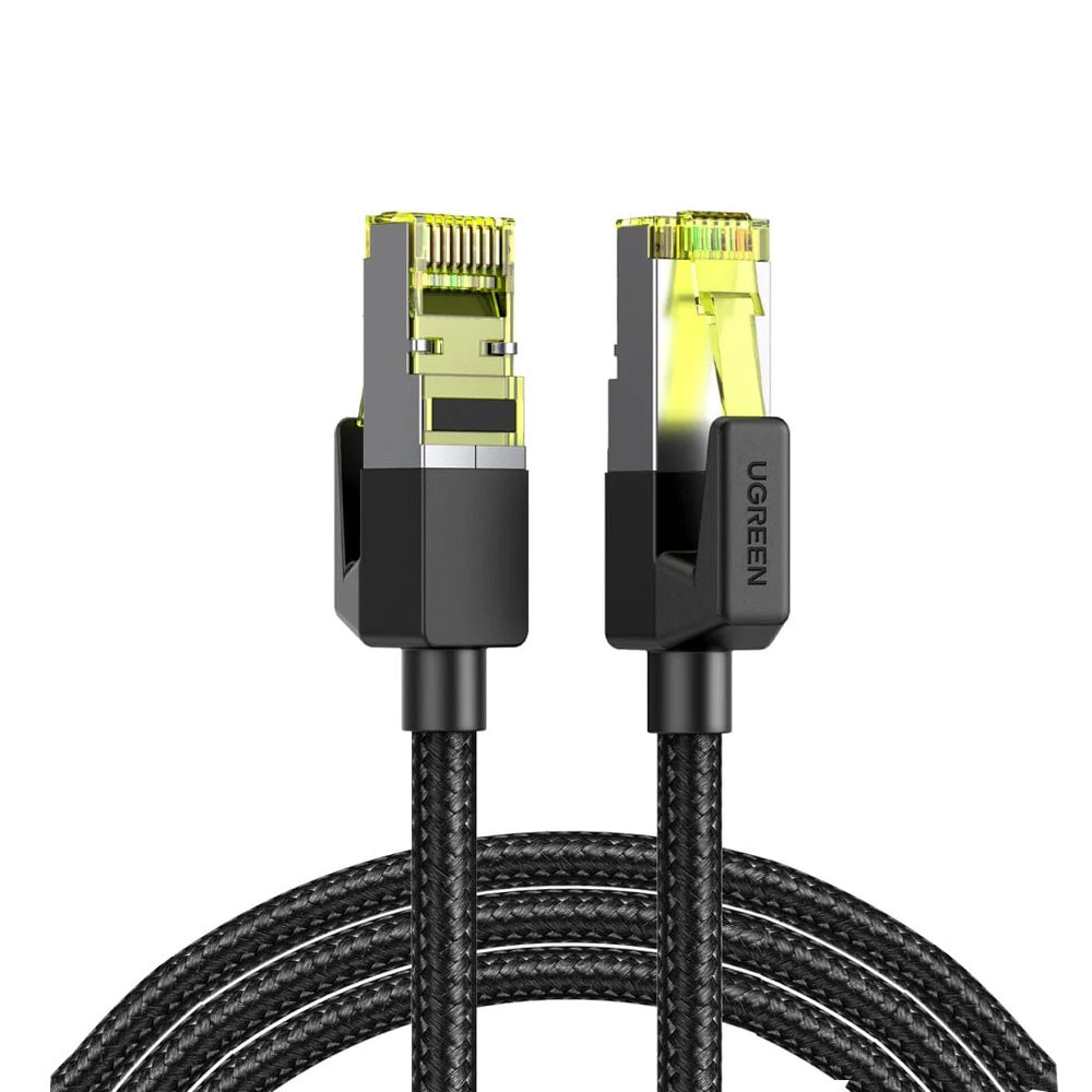 Cabo de Rede Ugreen Cat7 F/FTP Ethernet 30awg 0.5M Preto em Oferta na Shopee
