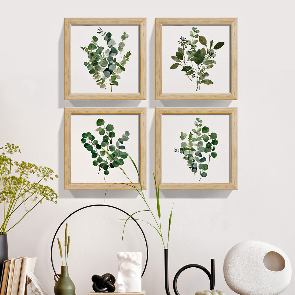 Quadro Decorativo  Folhas Botânico Boho Banheiro Cozinha Hall Sacada Área Moldura em Oferta na Shopee