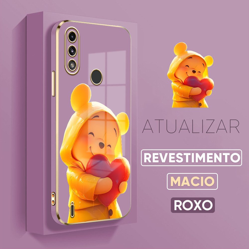 Capa Para Capinha Motorola Moto E7 E7i Power Winnie The Pooh De Celular 1737