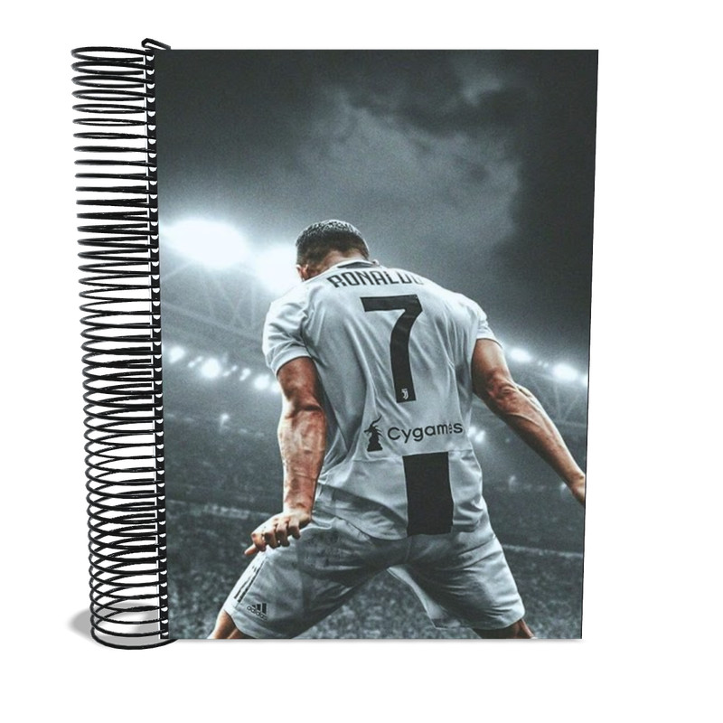Caderno Cristiano Ronaldo com Capa Dura 20 Matérias Quem Ama Cristiano Ronaldo