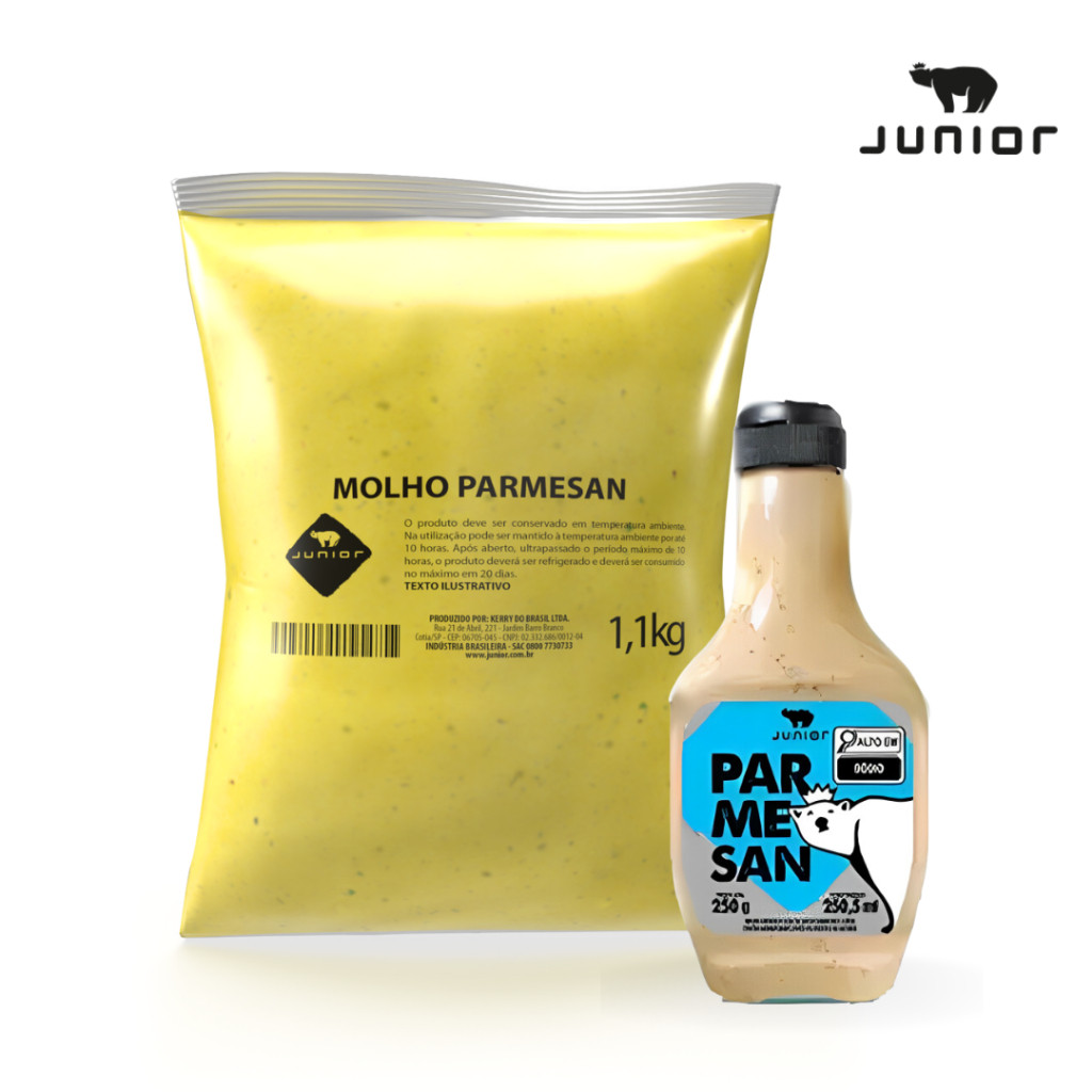 Molho Salada Parmesan Gourmet Cremoso 1.1Kg Pouch Junior Queijo Parmesão Saladas Lanchonete