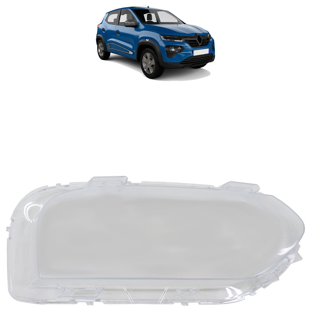 Lente Farol Dianteiro Kwid 2022 2023 2024 2025 Transparente Lente Lisa Acrilico