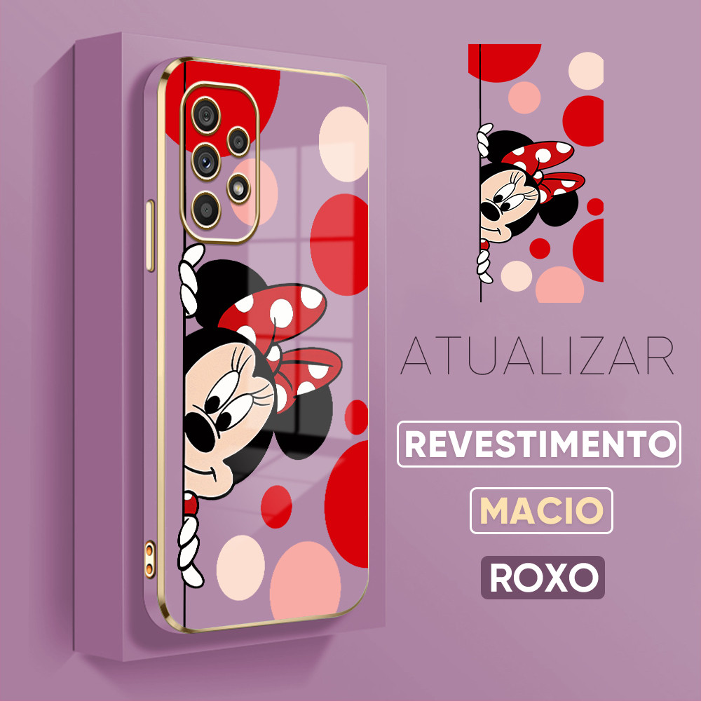 Capa Capinha Para Samsung Galaxy A53 5G Mickey Minnie Mouse De Celular 1360