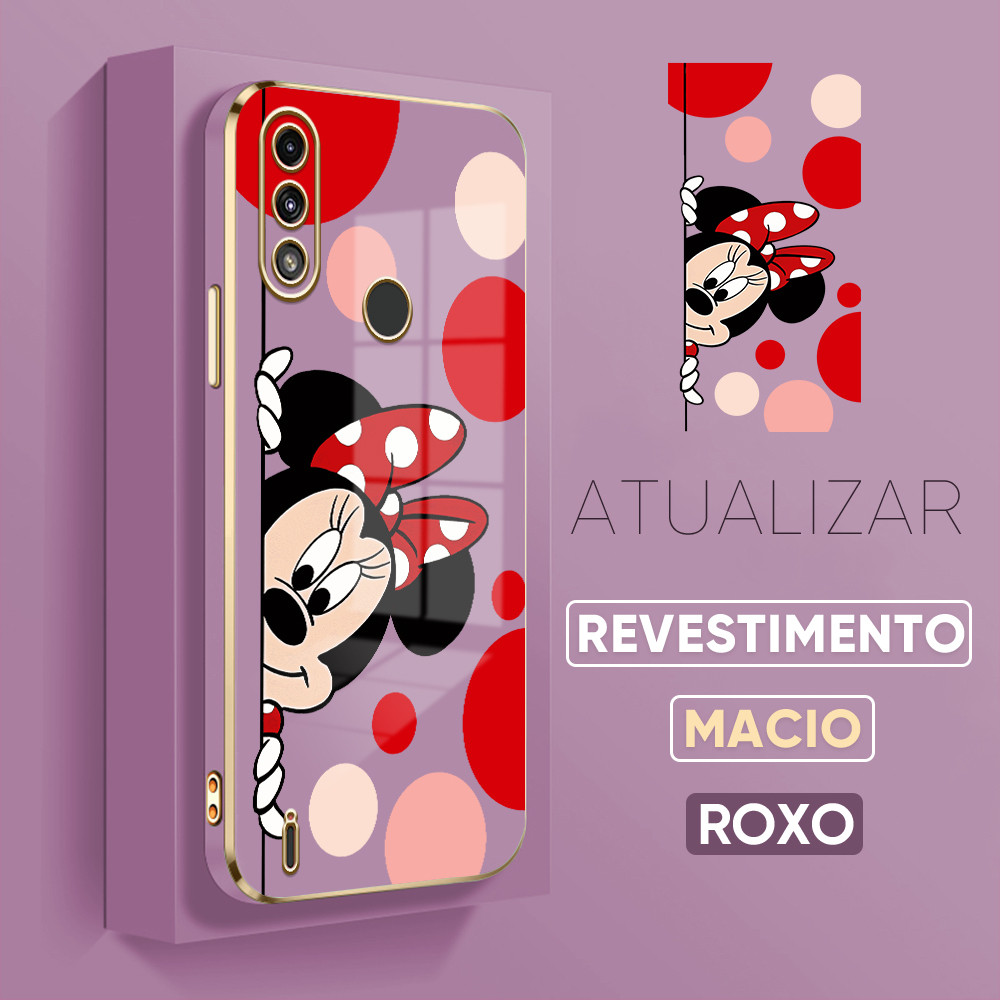 Capa Para Capinha Motorola Moto E7 E7i Power Mickey Minnie Mouse De Celular 1360