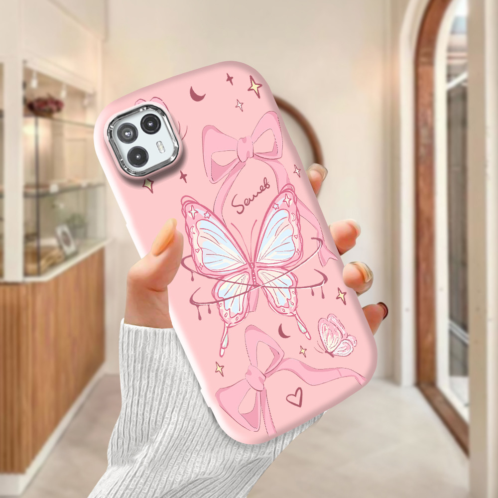 Capa Para Capinha Motorola Moto G50 5G Silicone Borboleta Bonita De Celular 0030