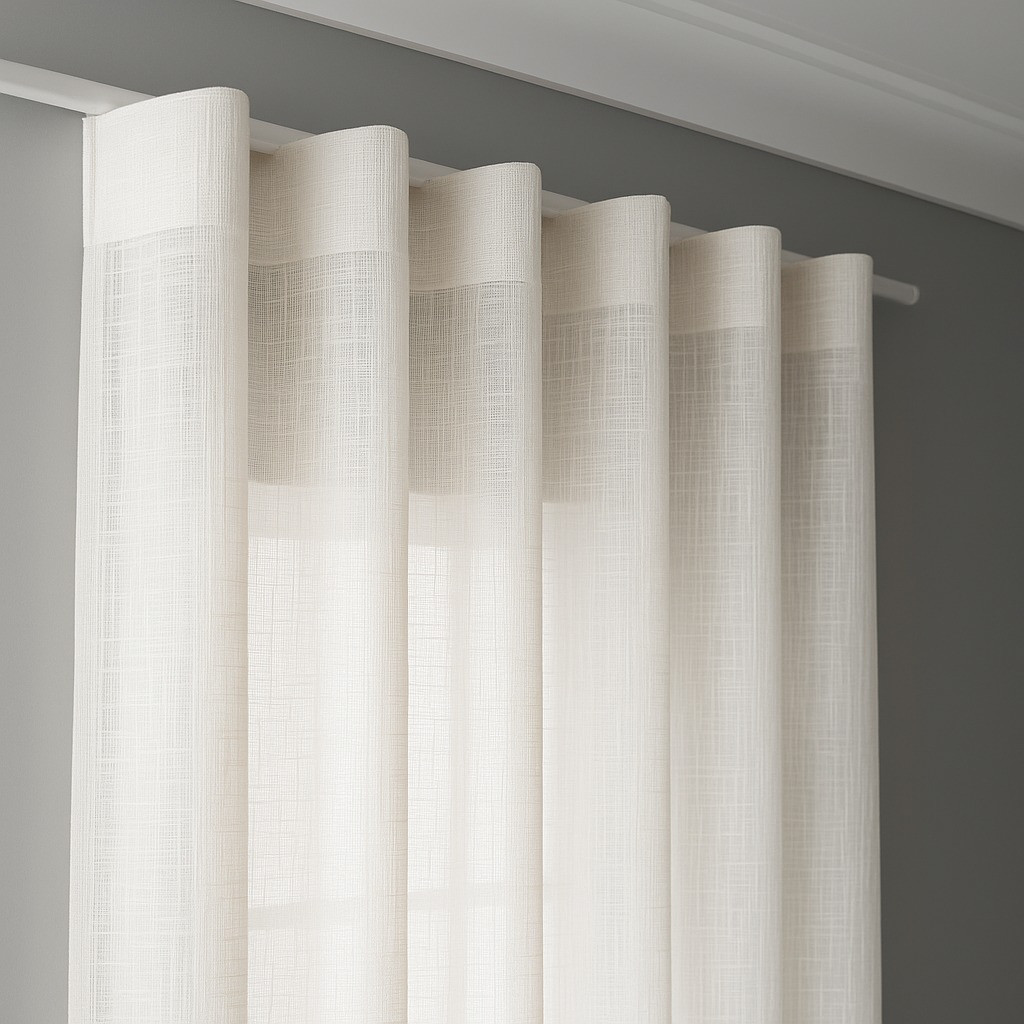 Cortina Voil Gaze de Linho 6m de Largura pra Trilho Suíço Simples Max em Oferta na Shopee