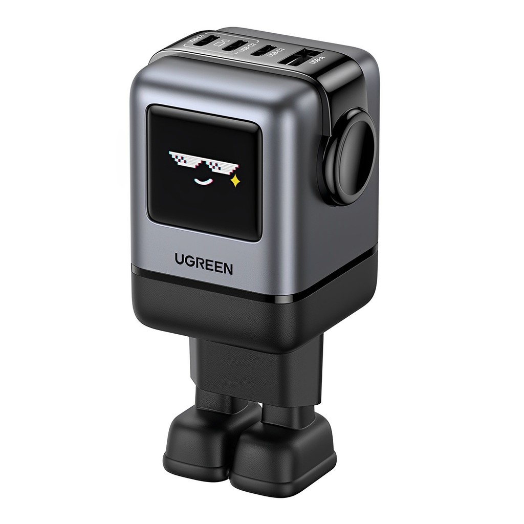 Carregador Usb C/A Ugreen Robot Uno Máx. 100W Preto em Oferta na Shopee