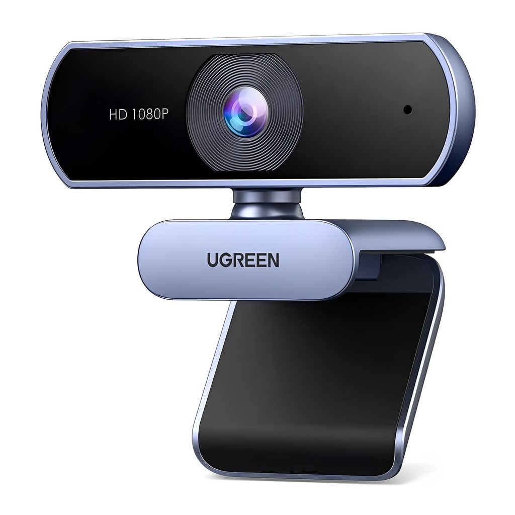Câmera Webcam Ugreen Hd 1080p 30Fps Preto/Cinza em Oferta na Shopee
