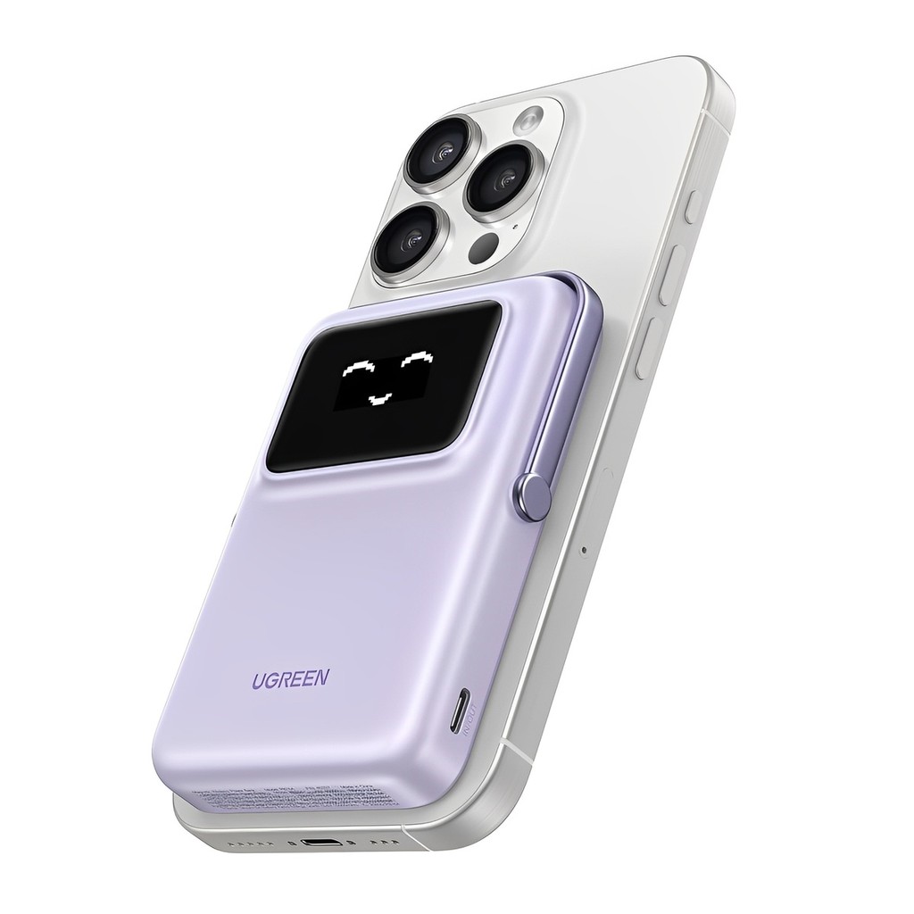 Power Bank Magnética Ugreen Uno 10000mAh Máx. 20W Roxo em Oferta na Shopee