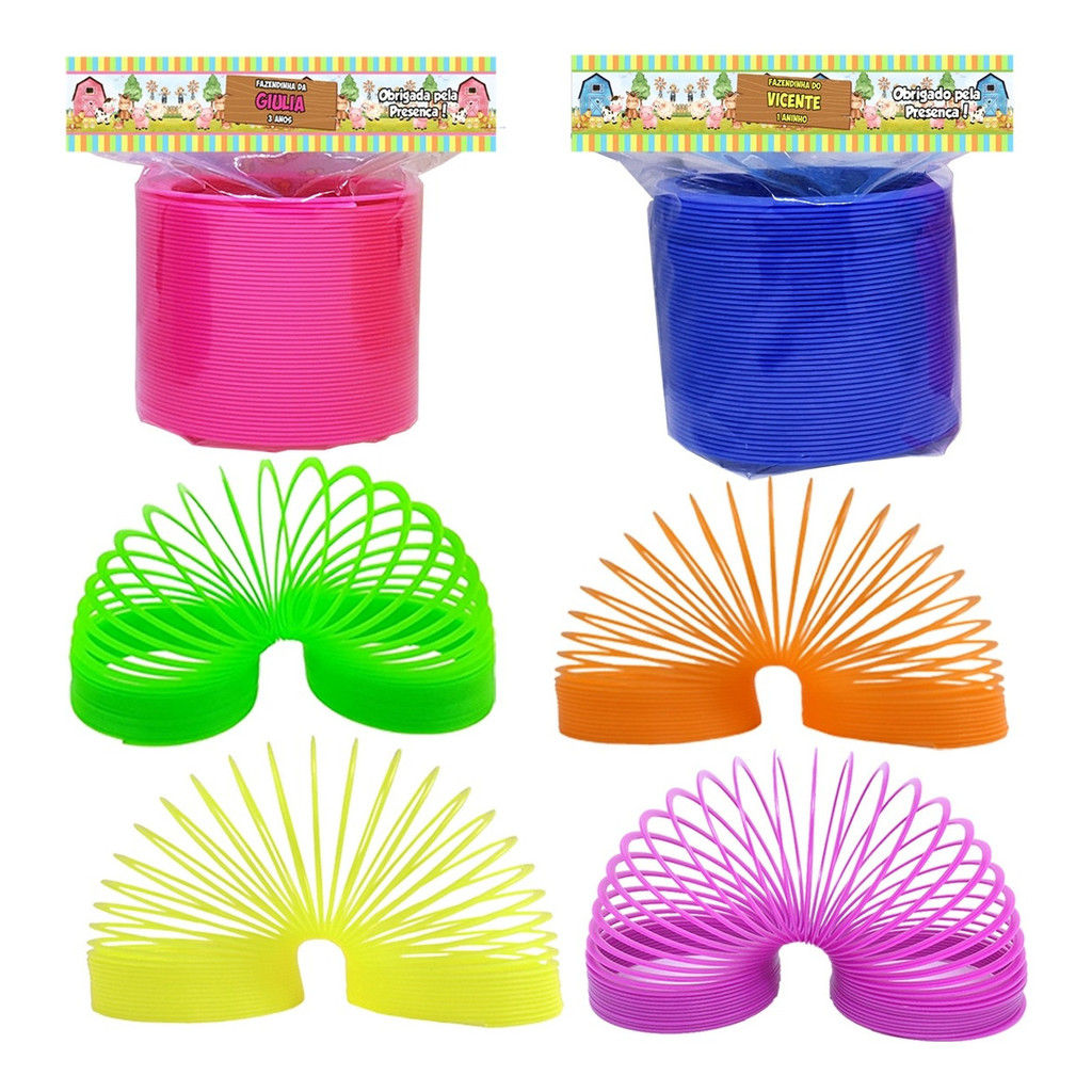 10 Molinha Mola Maluca Fazendinha Fazenda Lembrancinhas Personalizadas para Festa Infantil Criança