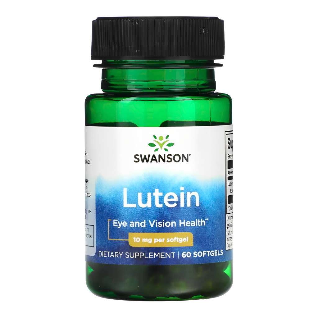 Swanson Luteína - Suplemento Ocular/Fácil Absorção - 60 Softgels