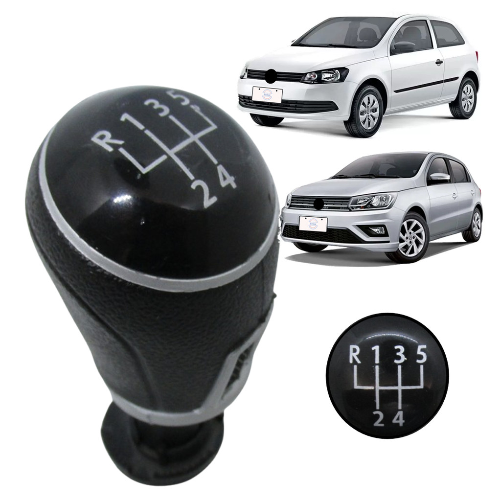 Manopla Bola de Câmbio Gol G6 G7 G8 2012-2023 Preto Cinza em Oferta na Shopee