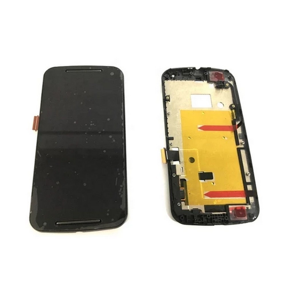 Tela Touch LCD Display Compatível Com Moto G2 xt1068 Xt1069 Preto Com Aro