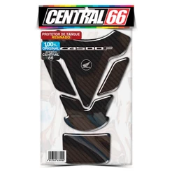 Tankpad Adesivo Resinado Moto Honda CB 500F Carbono Preto Total Protetor Alto Relevo Emborrachado Altomotivo
