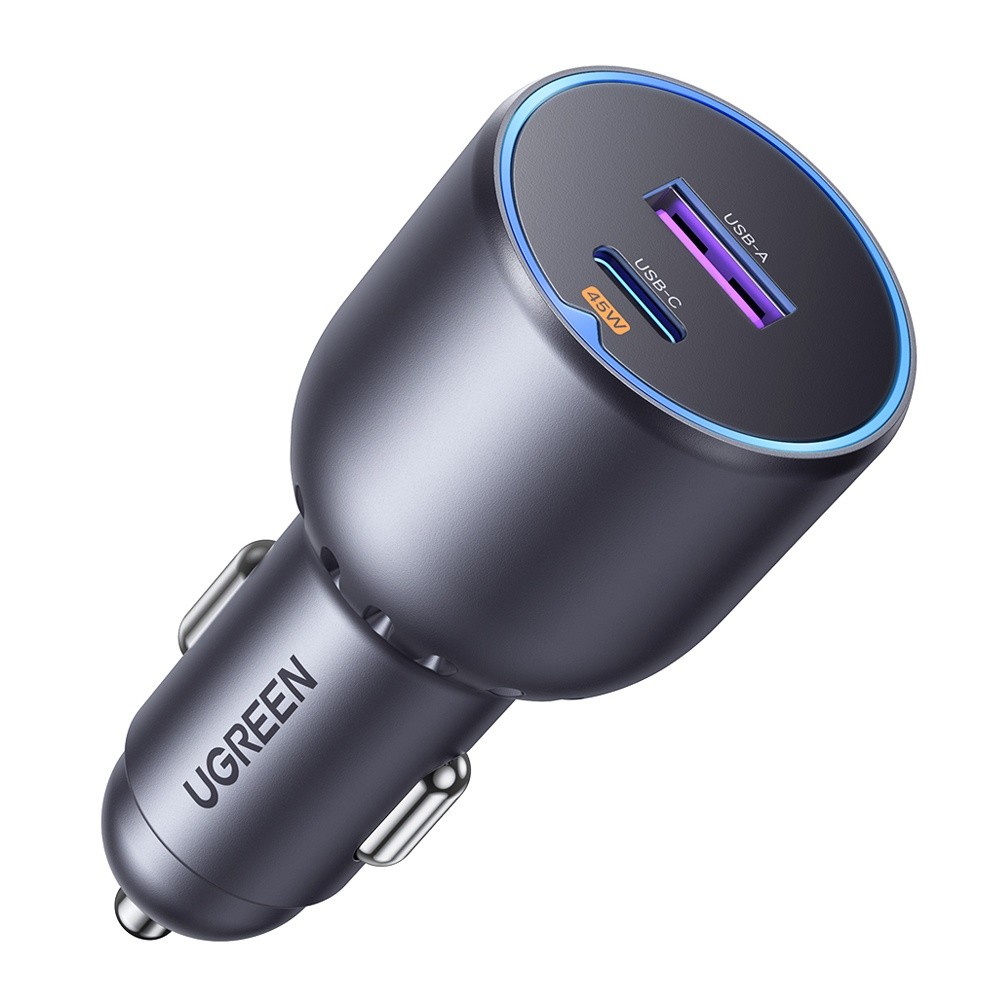 Carregador Usb Carro Ugreen Usb A/C Máx. 63W Preto - Mobile & Gadgets