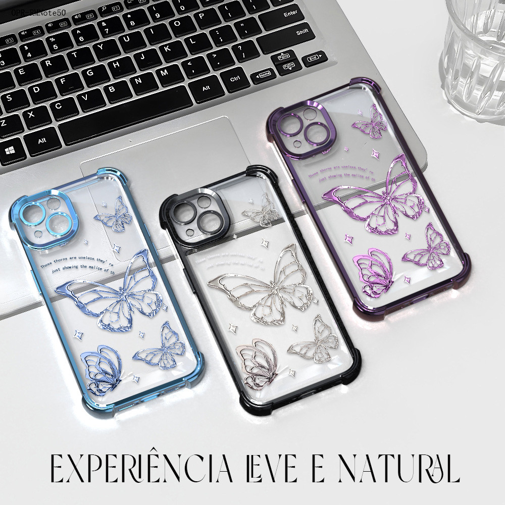 Capa Para Realme Note 50 C61 C53 C63 C55 C51 Case Capinha Transparente Protetora De Celular Anti Impacto SJ0057 em Oferta na Shopee