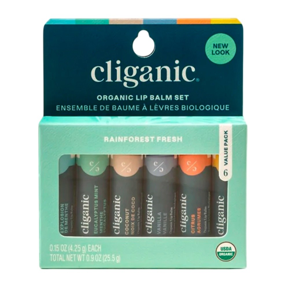 Protetor Labial Orgânico Cliganic Rainforest Fresh 6un