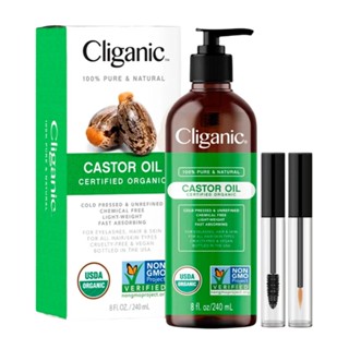 Óleo de Rícino Orgânico Cliganic 240ml Importado em Oferta na Shopee